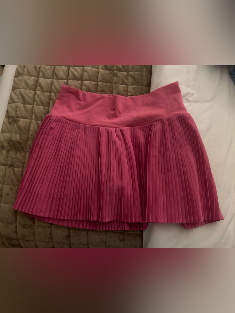 JoyLab Pleated Circle Skirt in Fuchsia